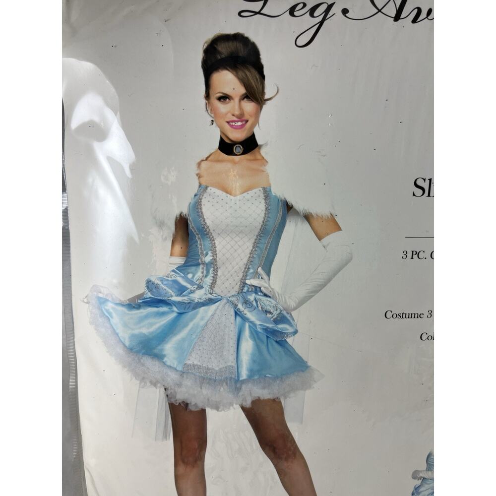 Leg Avenue Slipper-Less Sweetie Cinderella Sexy Adult Halloween Costume Sz Large - Picture 2 of 7